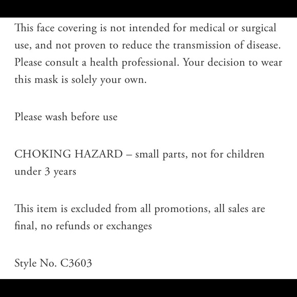 NWT Coach Sharky Face Mask With Wild Flower Print - Picture 5 of 5